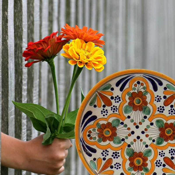 Spring Sunshine and Talavera Pottery is a Perfect Pairing