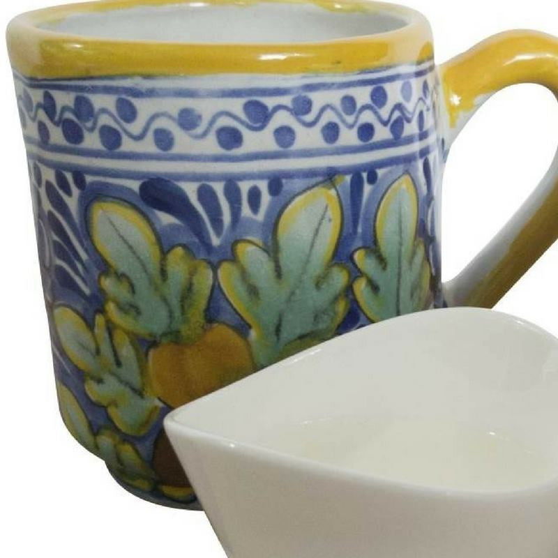 Rustica Gift & Talavera Pottery Coffee Mug Naranja Collection Five Stars