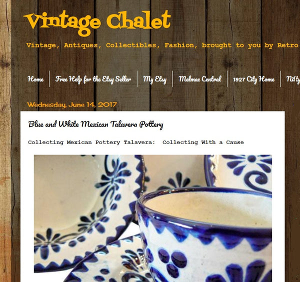 Feature News:   Rustica Gift & Pottery Spotlighted in Vintage Chalet